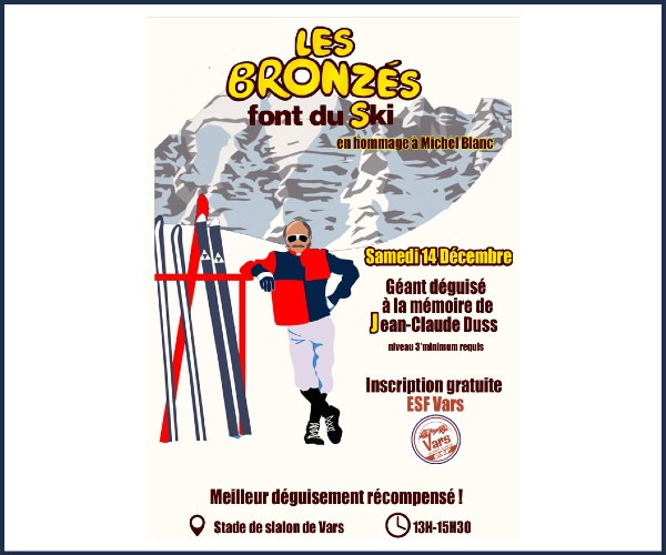Vars. Géant des Bronzés font du Ski