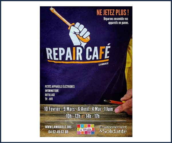 Saint Martin de Queyrières. Repair Café à la Miraille