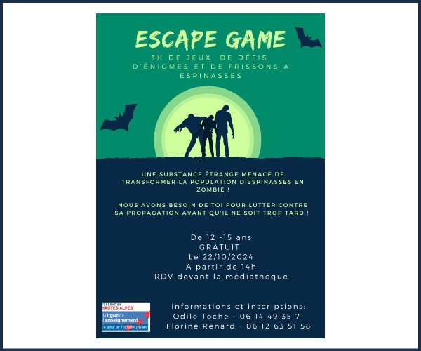 Espinasses. Escape Game des Zombies