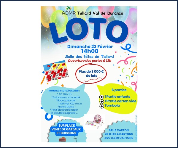 Loto ADMR de Tallard Val de Durance