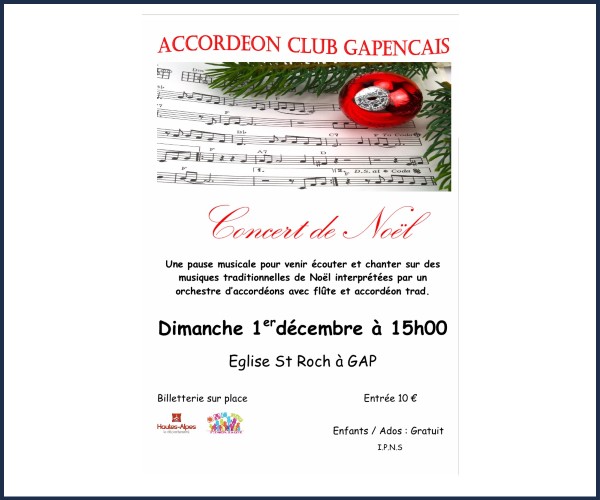 Gap. Concert de Noël 2024