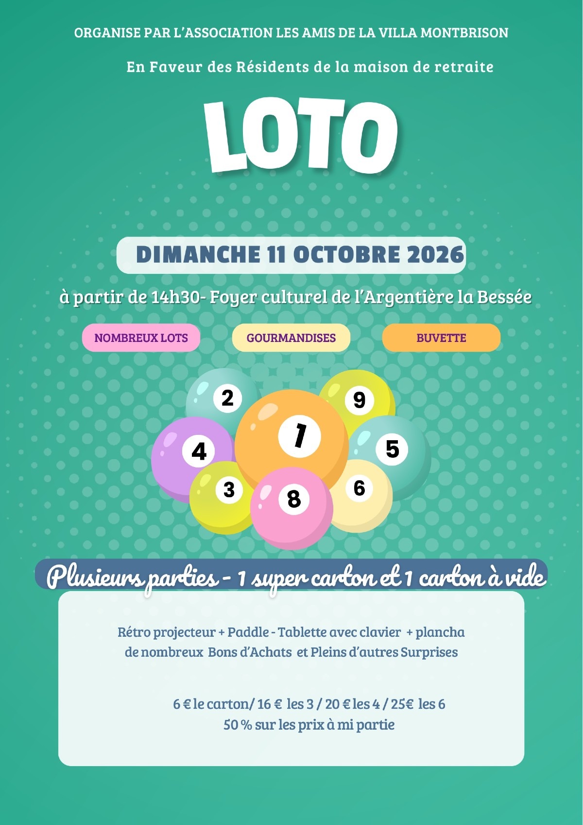 Loto des Amis de la Villa Montbrison