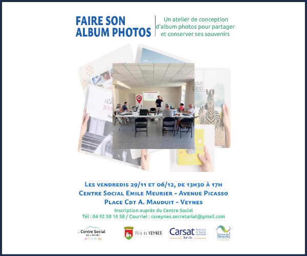 Veynes. Atelier, Venez créer votre album photos en ligne