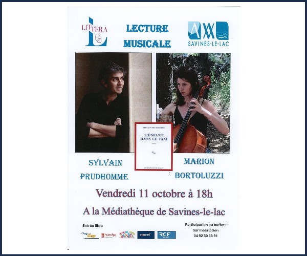 Savines le Lac. Lecture musicale L'enfant dans le Taxi