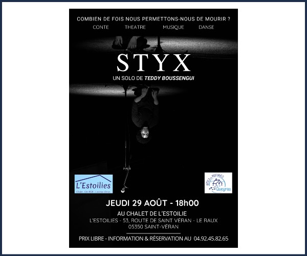 Saint Véran. Spectacle Styx au chalet de l'Estoilies