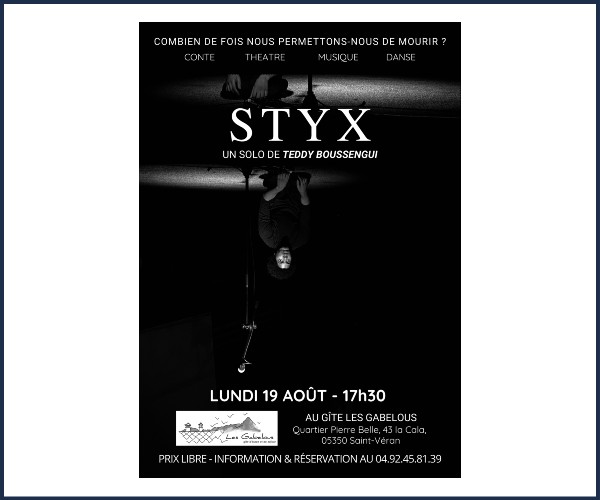 Saint Véran. Spectacle Styx aux Gabelous