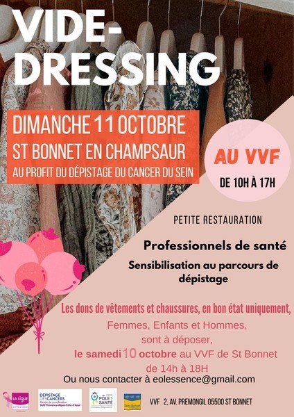  Vide dressing Octobre Rose à Saint Bonnet