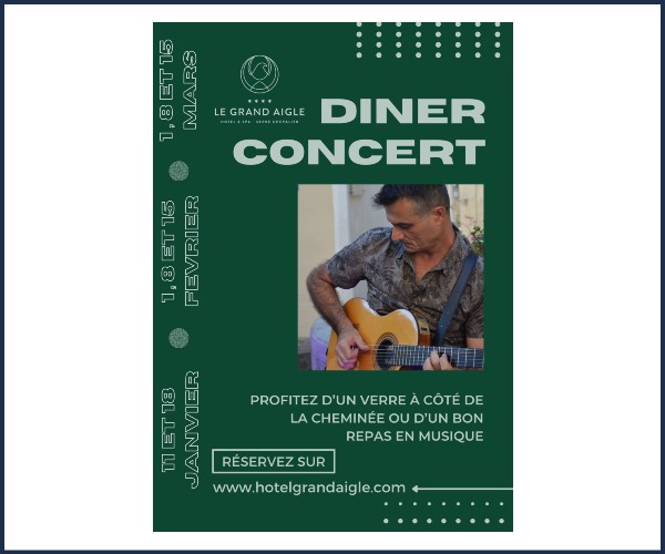 La Salle les Alpes. Diner Concert, Alan Crosley au Grand Aigle