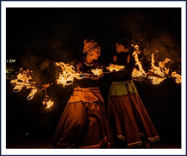 Saint Véran. Asrâr Spectacle de feu et Pyrotechnie