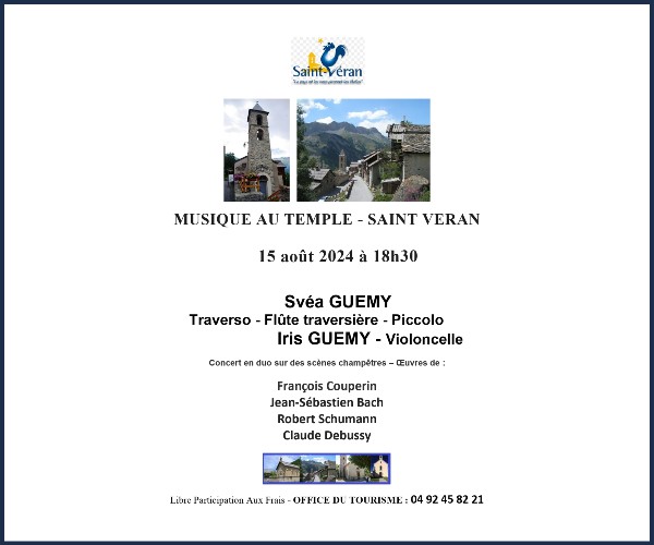 Saint Véran. Musique au Temple