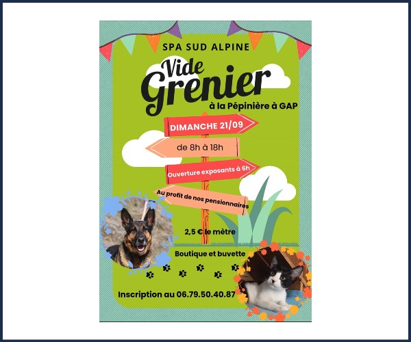 Gap. Vide Greniers de la Spa Sud Alpine