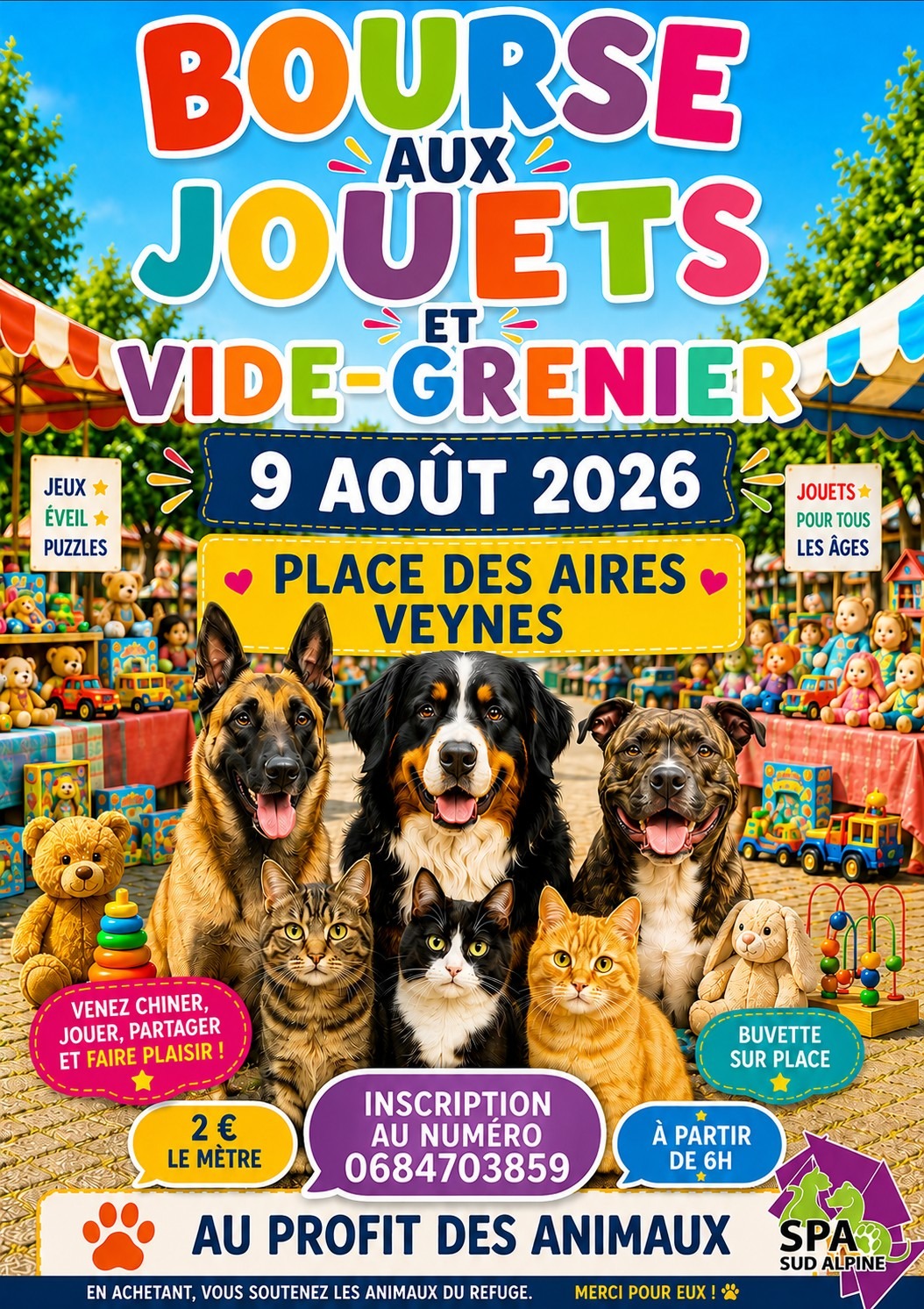 Bourse aux jouets et vide greniers à Veynes