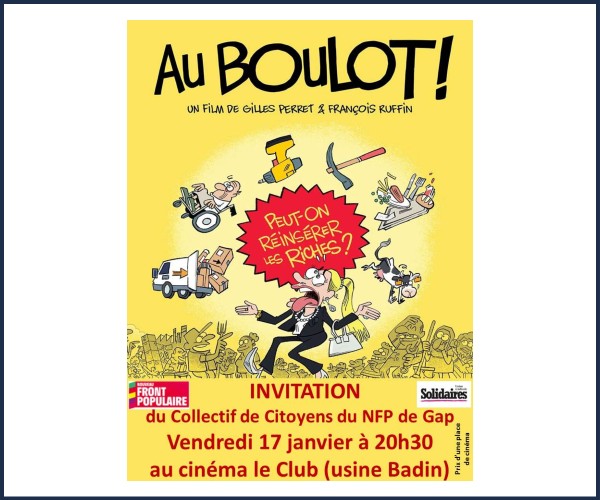 Gap. Projection du film Au Boulot !