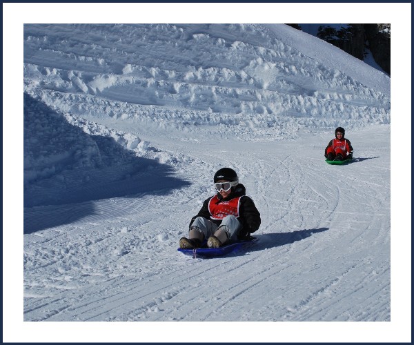 Réallon. Descente de luge du Bacchus