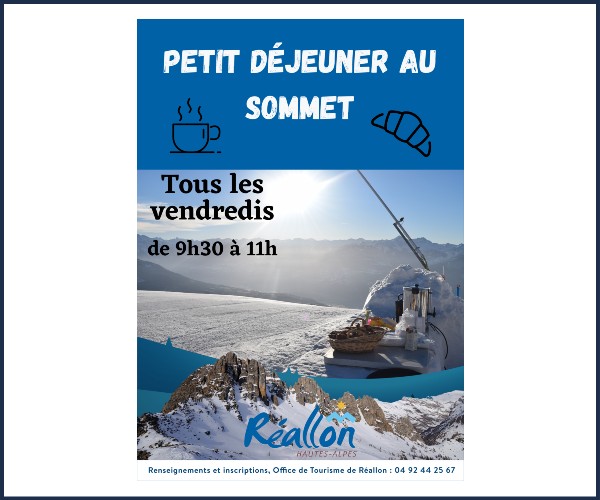 Réallon. Petit déjeuner au Sommet