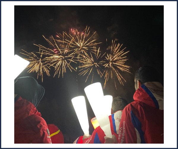 Ancelle. Descente aux flambeaux, DJ et feu d'artifice