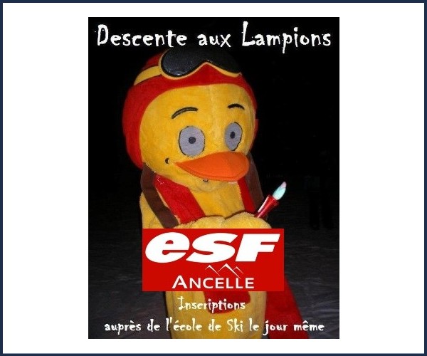 Ancelle. Descente aux Lampions