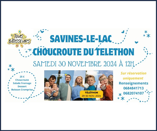 Savines le Lac. Choucroute du Téléthon