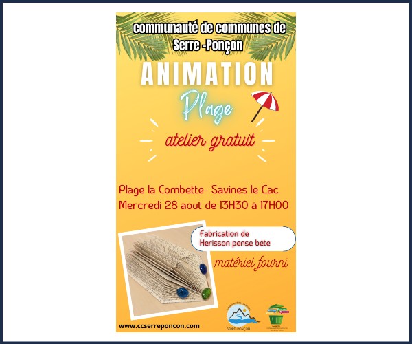Savines le Lac. Animation Recyclage