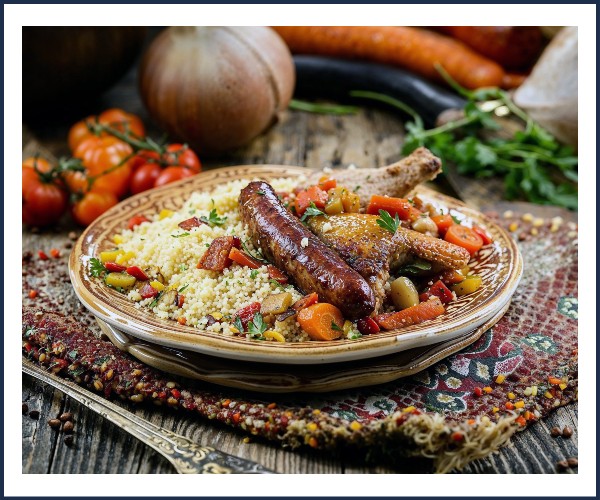 Orpierre. Repas couscous
