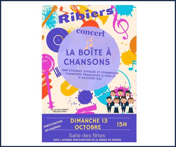 Val Buëch Méouge. Concert La Boite à Chansons