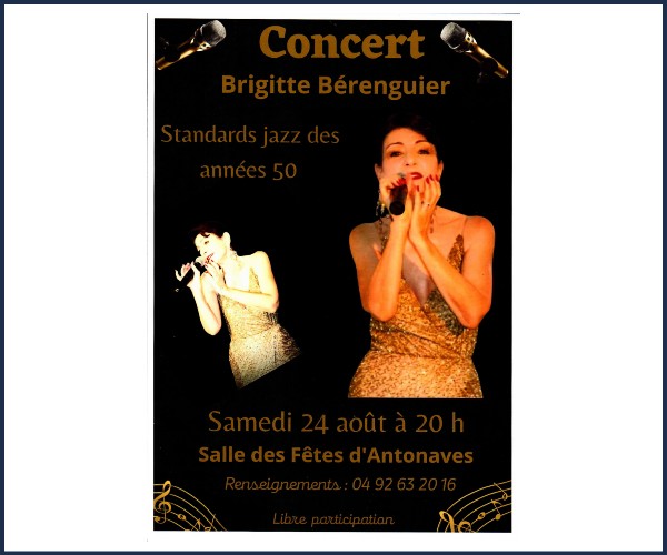 Val Buëch Méouge. Concert Brigitte Bérenguier