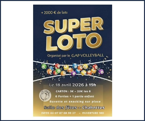 Super Loto Gap Volleyball à Chabottes