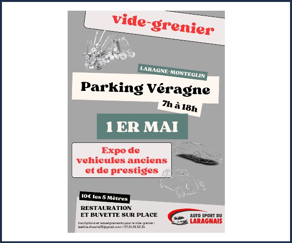Laragne Montéglin. Vide greniers