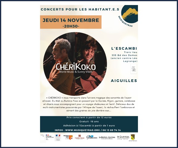 Aiguilles. Concert Chérikoko