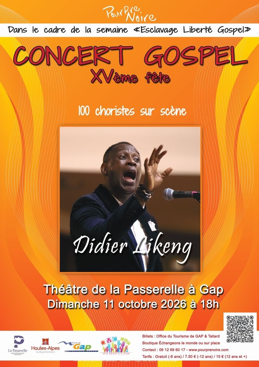 Concert XV° Fête du Gospel à Gap