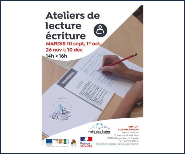 L’Argentière la Bessée. Atelier de lecture Écriture