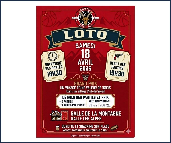 Loto du Briançon Basket Ball à La Salle les Alpes
