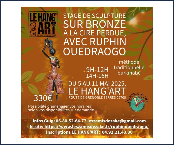 Serres. Le Hang'Art, Stage de Sculpture