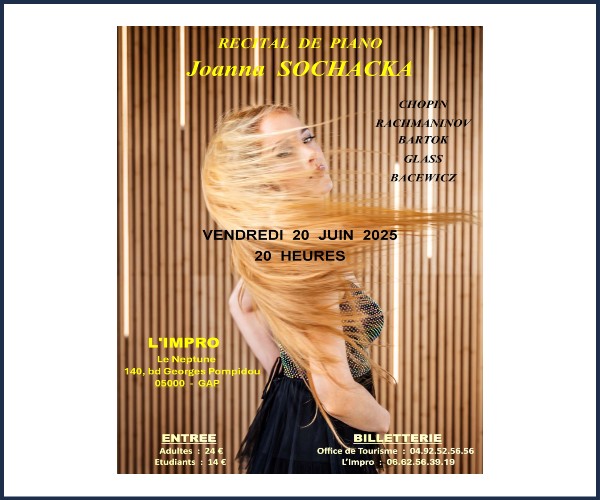 Gap. Récital de Piano avec Joanna Sochacka