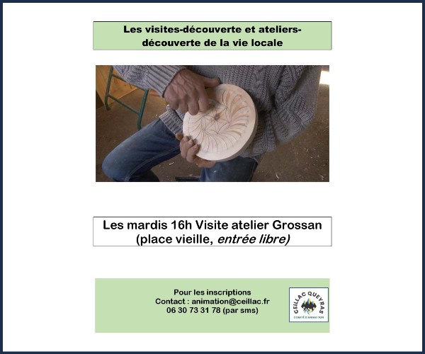 Ceillac. Visite de l'atelier bois des frères Grossan
