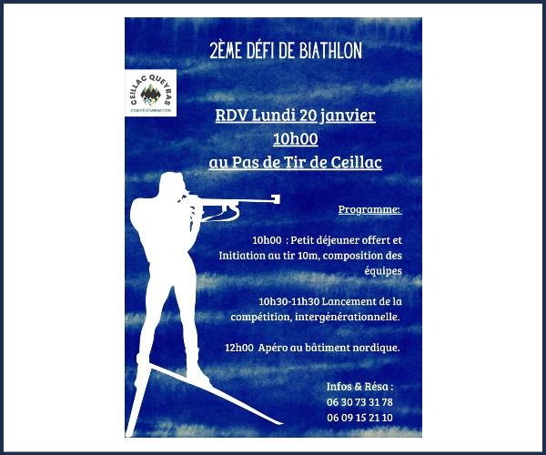 Ceillac. 2ème édition Défi de Biathlon