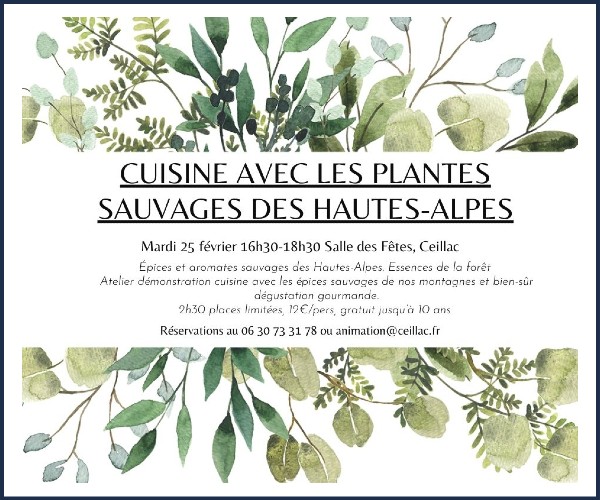 Ceillac. Atelier cuisine des plantes sauvages
