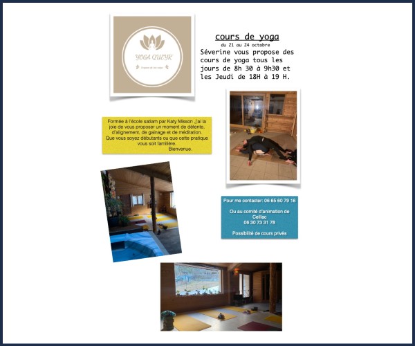 Ceillac. Cours de yoga