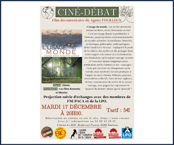 Embrun. Ciné débat, L'Usage du Monde
