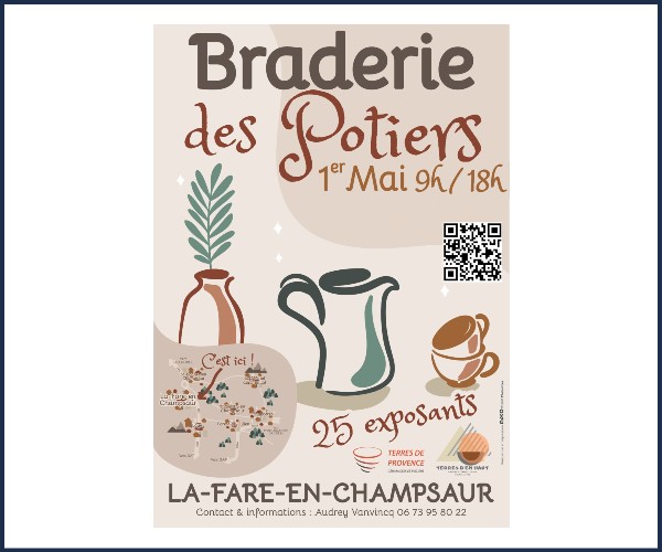 La Fare en Champsaur. Braderie des Potiers