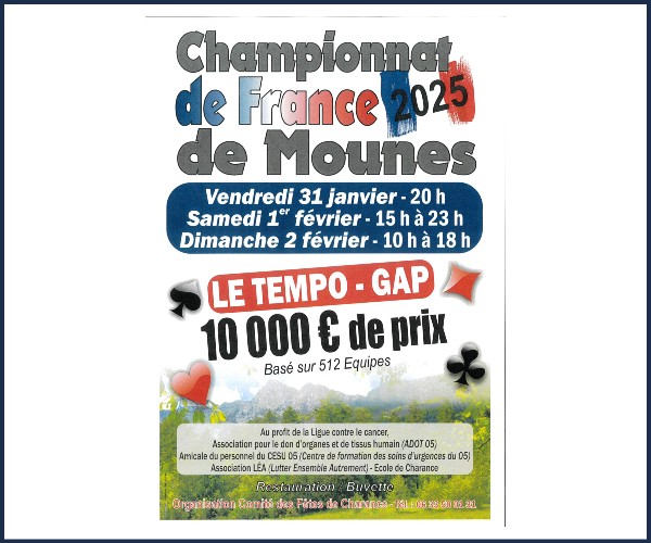 Gap. Championnat de France de Mounes