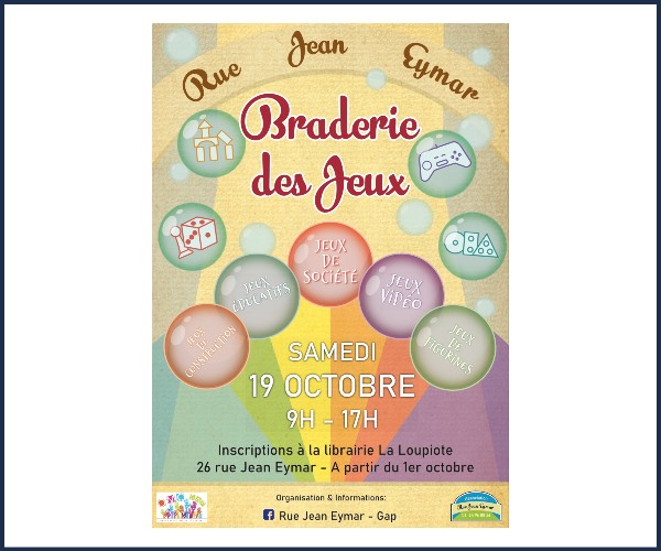 Gap. Braderie des Jeux