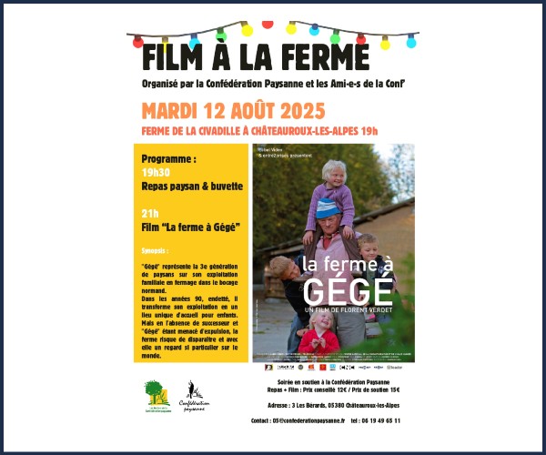 Châteauroux. Film, La Ferme à Gégé