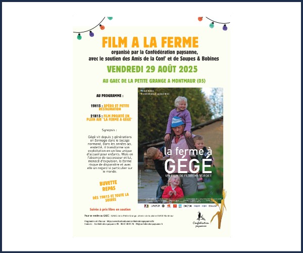 Montmaur. Film, La Ferme à Gégé