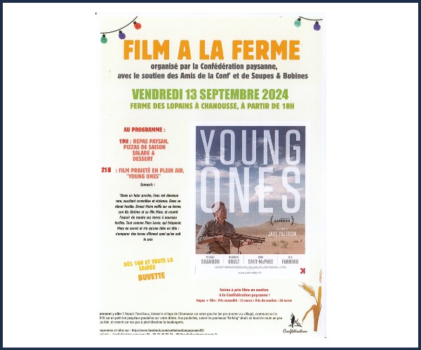 Chanousse. Film à la ferme Young Ones