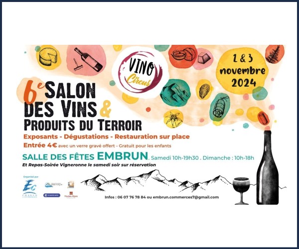 Embrun. 6ème édition du salon des vins et produits du terroir