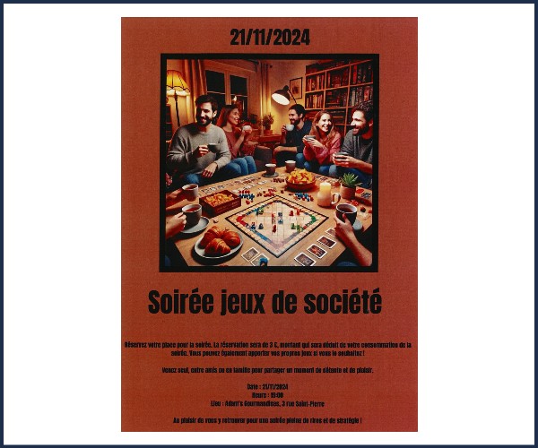 Embrun. Soirée jeux de sociétés