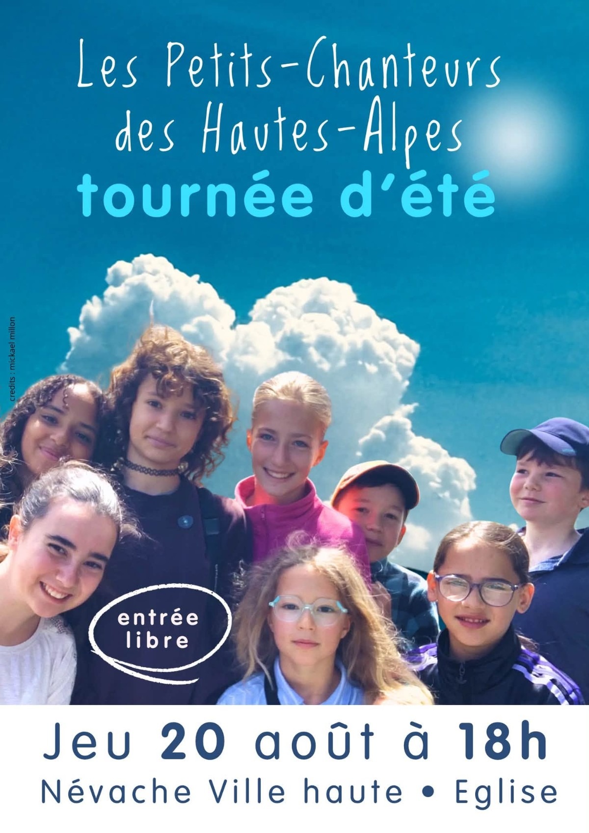Concert des Petits Chanteurs des Hautes Alpes à Névache