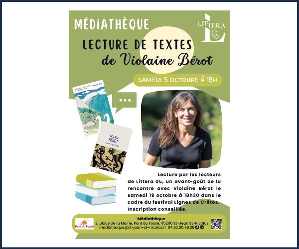 Saint Jean Saint Nicolas. Lecture de textes de Vilaine Bérot