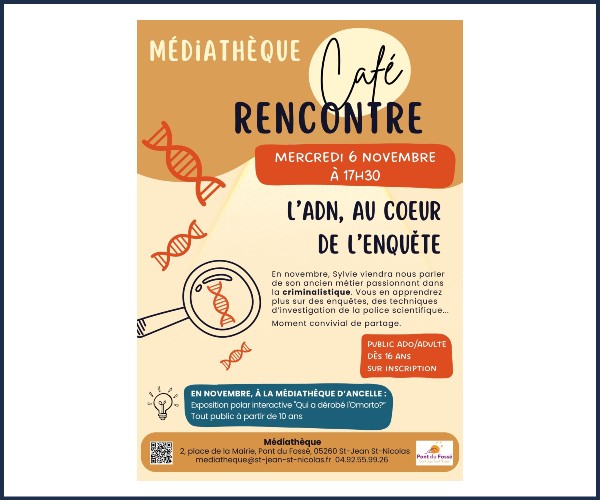Saint Jean Saint Nicolas. Conférence sur L'ADN
